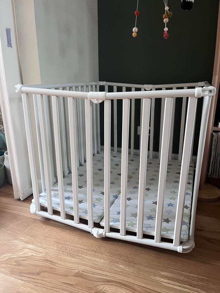 Geuther inklapbare box, Kinderen en Baby's, Ophalen, Gebruikt, Overige vormen, In hoogte verstelbaar