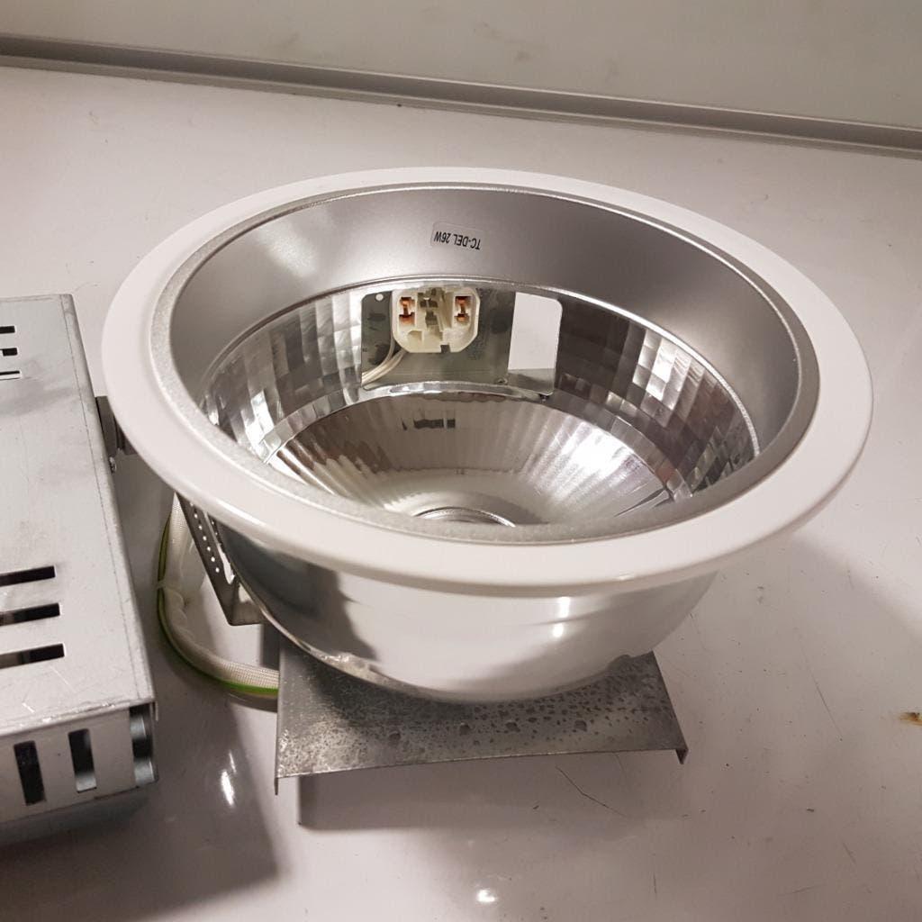 Beryl inbouw spot lamp M22 - 1x26 watt, Huis en Inrichting, Ophalen, Nieuw, Metaal of Aluminium, Inbouw