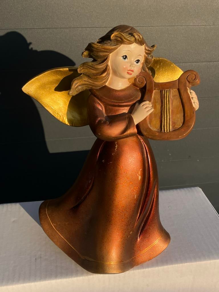 Vintage Funcke Formano Engel met Harp - Decoratief Beeld, Ophalen of Verzenden, Gebruikt, Religie