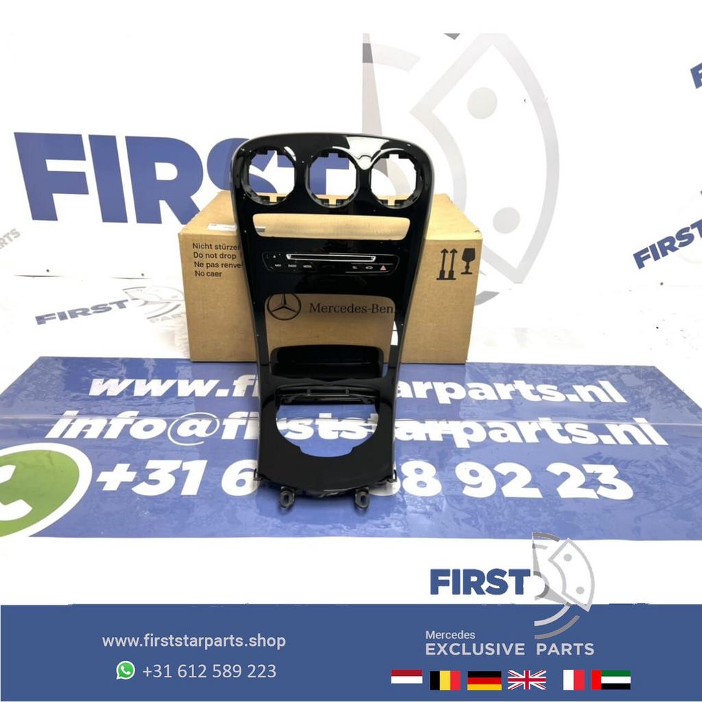 W205 C205 HOOGGLANS ZWART MIDDENCONSOLE origineel MB C KLASS, Auto-onderdelen, Gebruikt, -, Ophalen of Verzenden, -