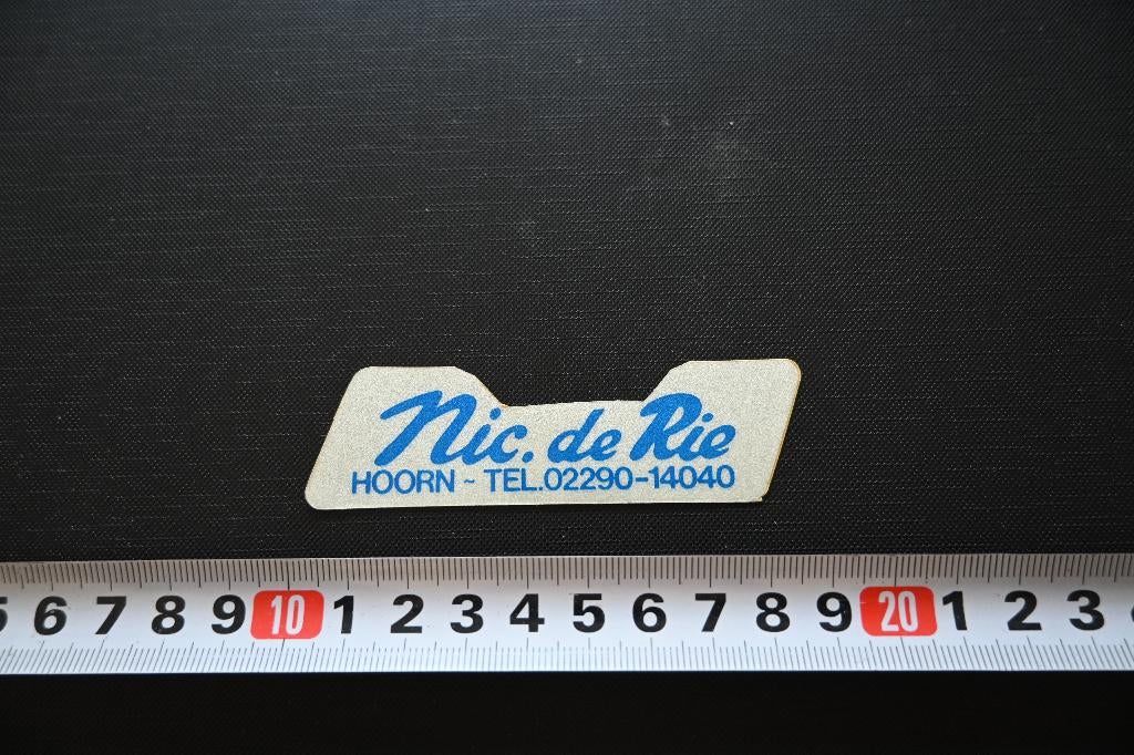 sticker hoorn nic. de rie auto volvo, Verzamelen, Ophalen, Zo goed als nieuw