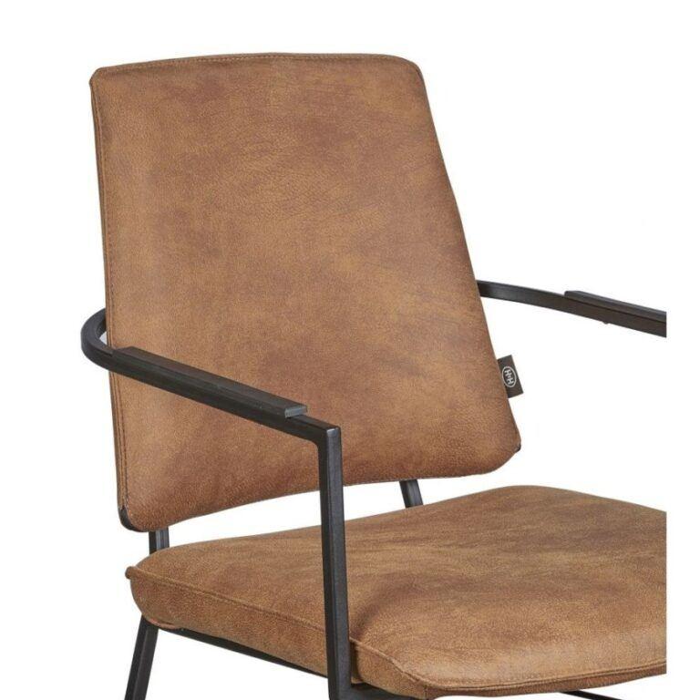 6 Nieuwe Armleuning stoelen, Cognac, Faas H&H, Ophalen, Bruin, Leer, Nieuw