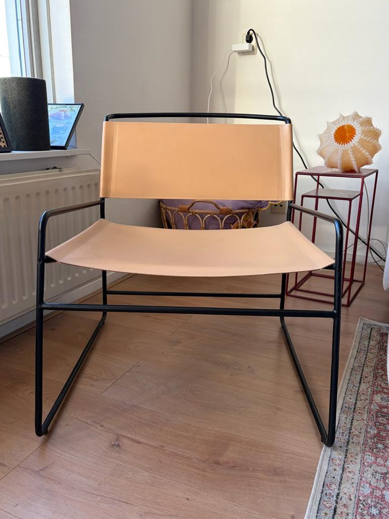 H&M Home Lounge Stoel, Ophalen, Bruin, Leer, Eén