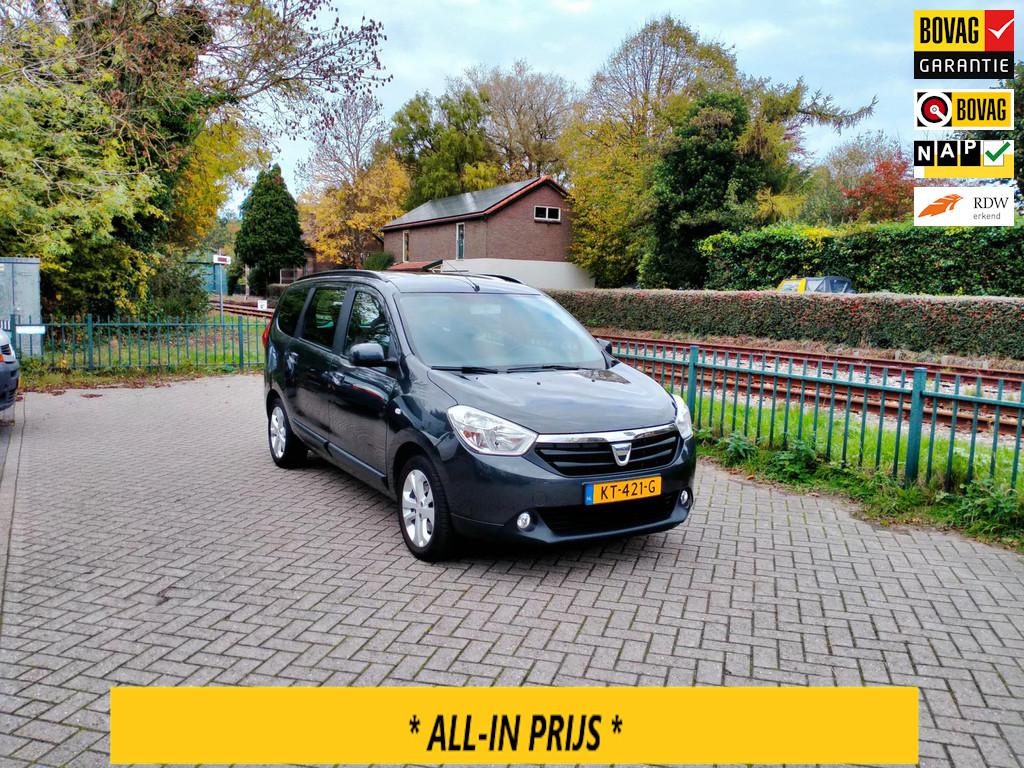 Dacia Lodgy 1.2 TCe Lauréate 5p. airco navi trekhaak ALLINP, Auto's, Dacia, Voorwielaandrijving, 12 maanden, Stof, 4 cilinders