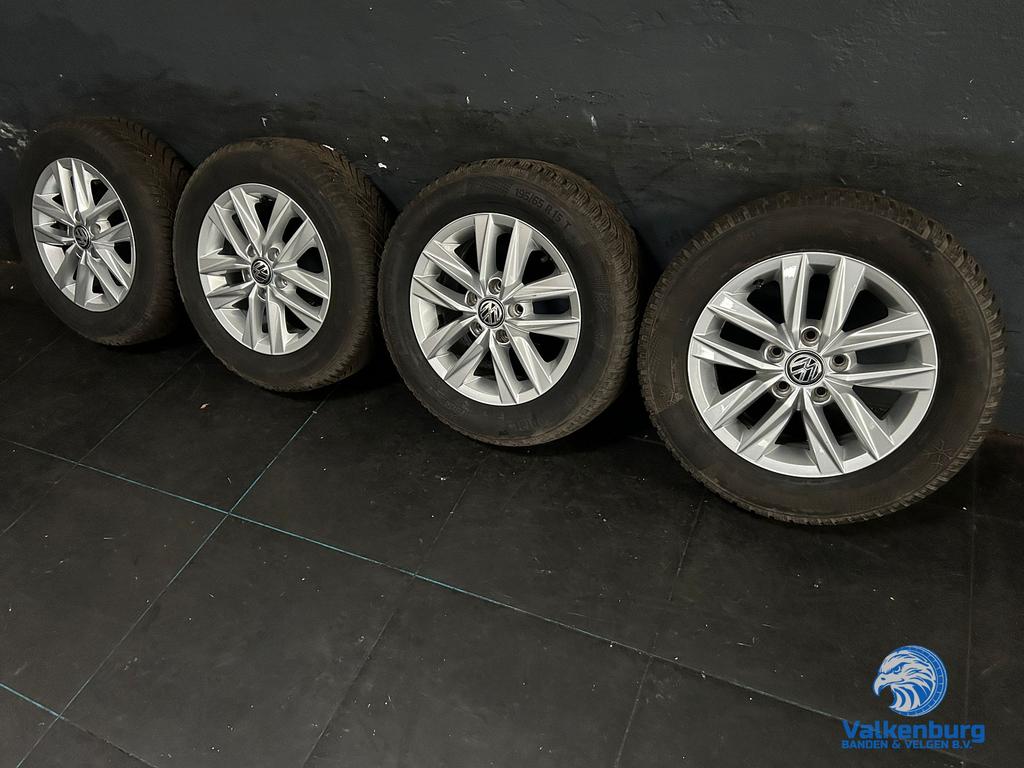 6-7mm! Originele VW Caddy Colundra 15 inch velgen 5x112 wint, Gebruikt, 15 inch, -, -
