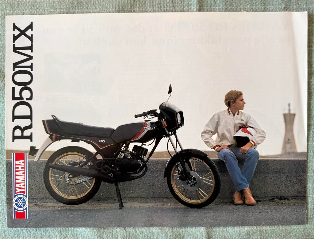 Folder 1982 Yamaha RD50 MX, Verzenden, Zo goed als nieuw, Auto's