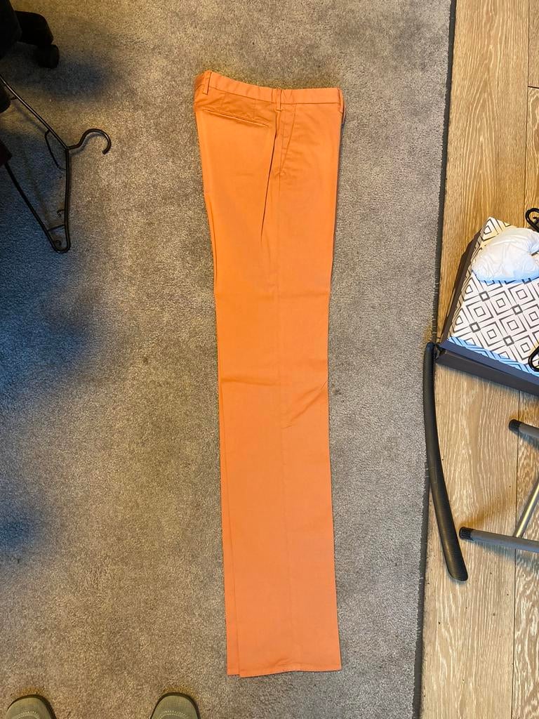Incotex oranje maat 46, Kleding | Heren, Broeken en Pantalons, Ophalen of Verzenden, Nieuw, Maat 46 (S) of kleiner, Oranje