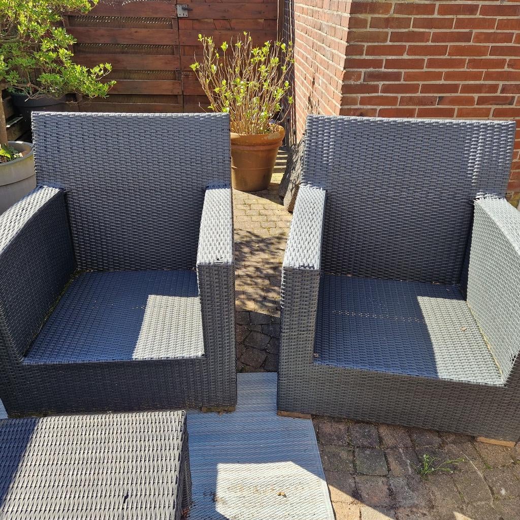 2 Hartman stoelen zonder kussens, Tuin en Terras, Ophalen, Gebruikt, Kunststof