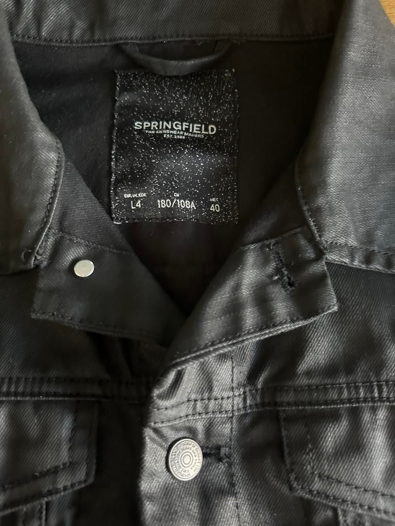 Nieuwe ongedragen spijkerjack met coating, kleur zwart, Ophalen of Verzenden, Nieuw, Zwart