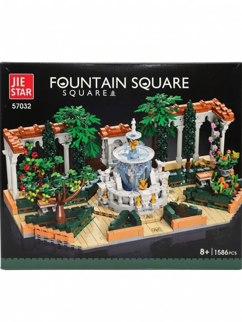 Jie Star/Fountain Square/Nieuw/Moc/Set/Bouwstenen/Streetview, Kinderen en Baby's, Speelgoed | Bouwstenen, Ophalen of Verzenden