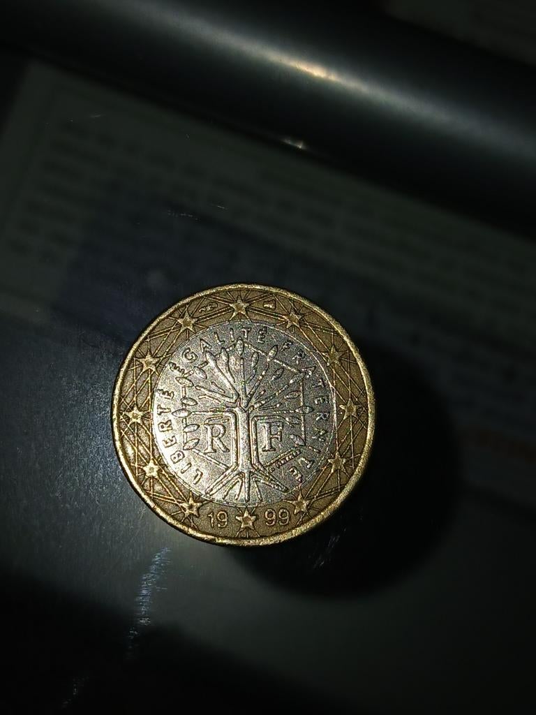 1999 liberte egalite fraternite franse 1 euromunt, Ophalen, Vóór koninkrijk, Euro's, Losse munt