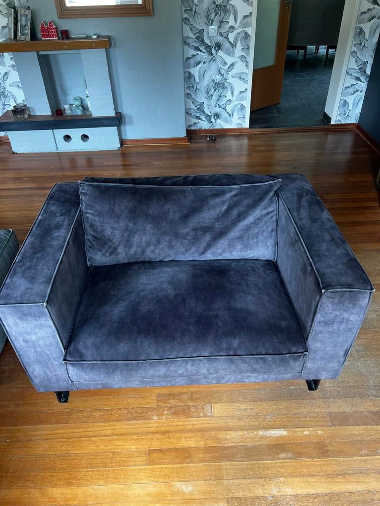 Loveseat adore antraciet, Ophalen, Tweepersoons, 75 tot 100 cm, Zo goed als nieuw
