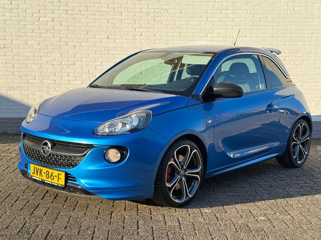 Volle Opel ADAM S 150PK net €1150,-Beurt/nw banden enz gehad, Voorwielaandrijving, 4 cilinders, Leder en Stof, Handgeschakeld
