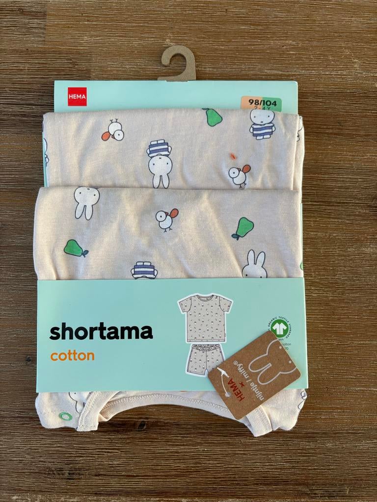 Nieuw Nijntje shortama HEMA maat 98/104, Ophalen of Verzenden, Nieuw, Jongen of Meisje, Nacht- of Onderkleding