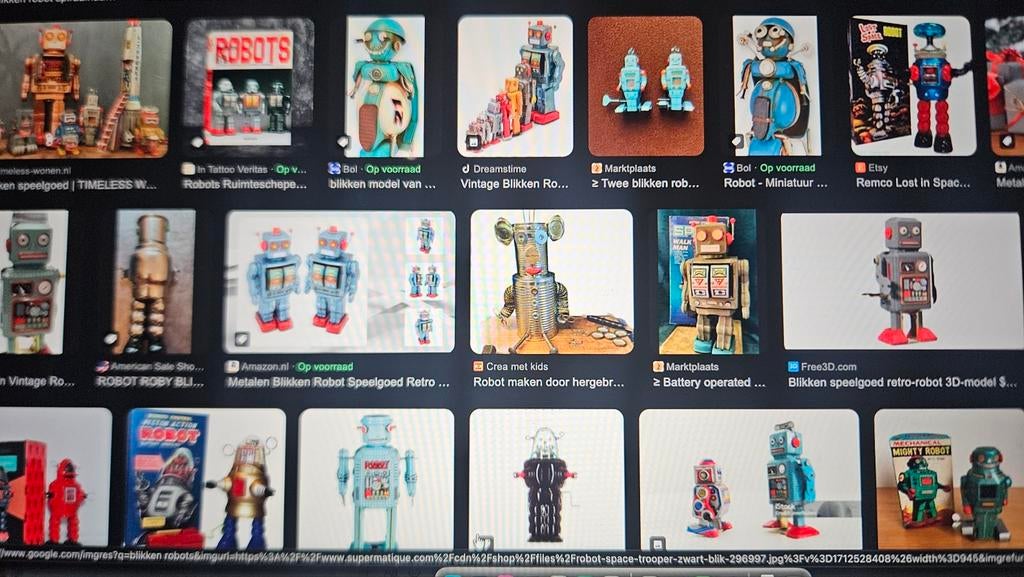 Gezocht: Blikken robots, Kinderen en Baby's, Speelgoed | Overig, Ophalen of Verzenden