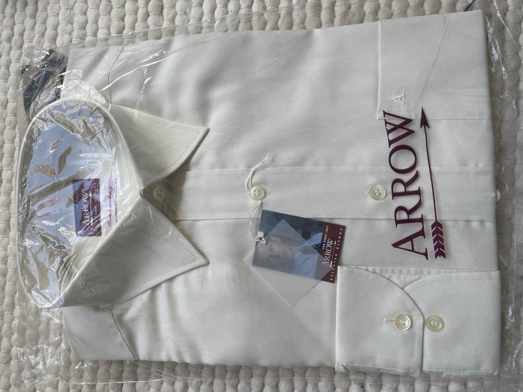 Arrow overhemd met stropdas, Ophalen of Verzenden, Nieuw, Wit, Halswijdte 39/40 (M)