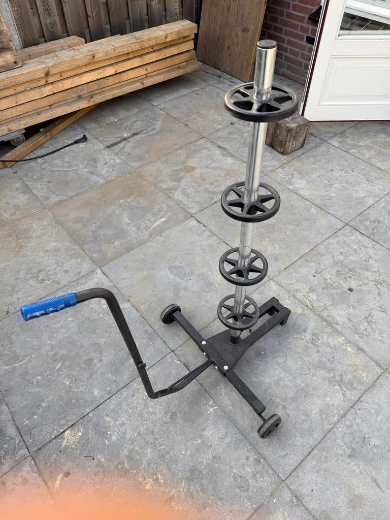 Verrijdbare Velgenboom / Bandenstandaard, Auto diversen, Velgenbomen, Ophalen, Gebruikt