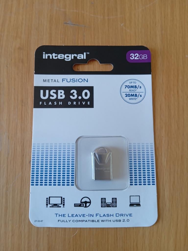 Integral 32GB Metal Fusion USB 3.0 NIEUW, Ophalen of Verzenden, Nieuw, Integral, 32 GB