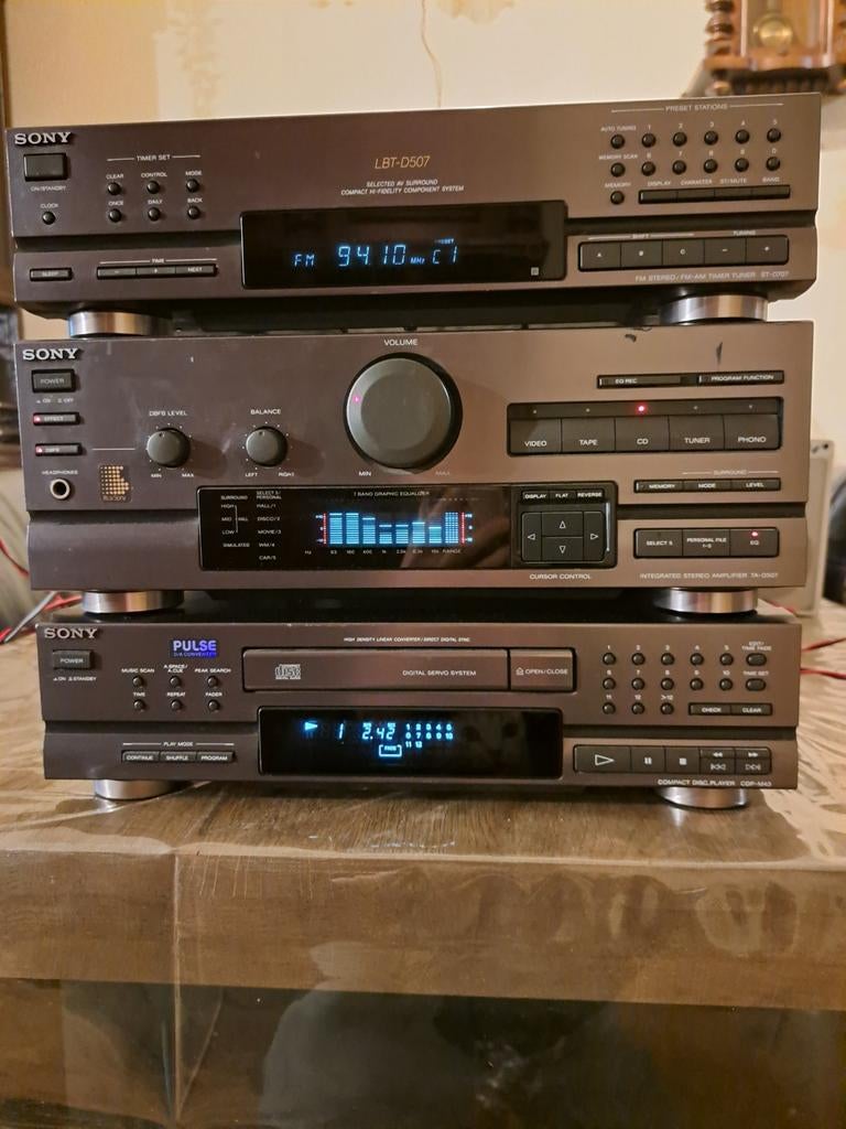 Sony LBT-D507 stereo set, Ophalen, Cd-speler, Sony