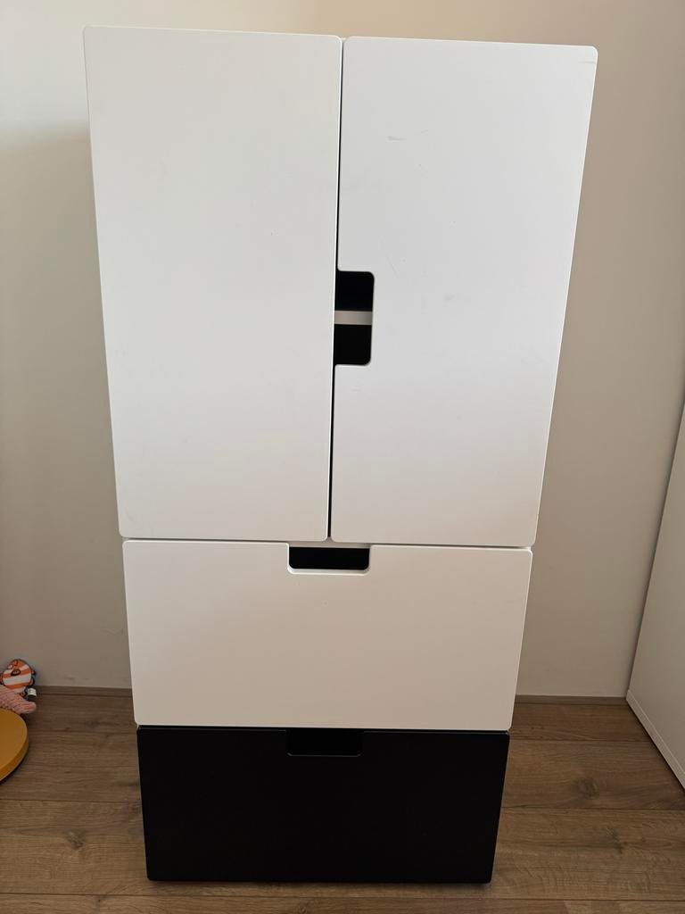 IKEA STUVA kast, wit/zwart, Ophalen, Gebruikt