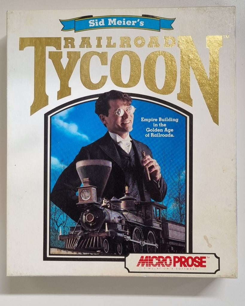 Railroad Tycoon pc big box compleet, 1 speler, Ophalen of Verzenden, Gebruikt, Strategie en Constructie