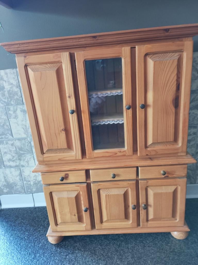 Poppen huis grenen buffet kast, Ophalen of Verzenden, Poppenhuis