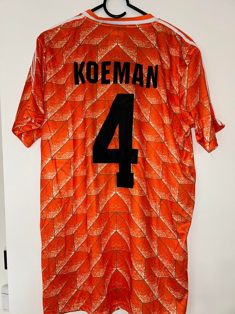 Nederlands Elftal Shirt 1988 Koeman #4 Maat XL, Sport en Fitness, Voetbal, Maat XL, Ophalen of Verzenden, Zo goed als nieuw, Shirt
