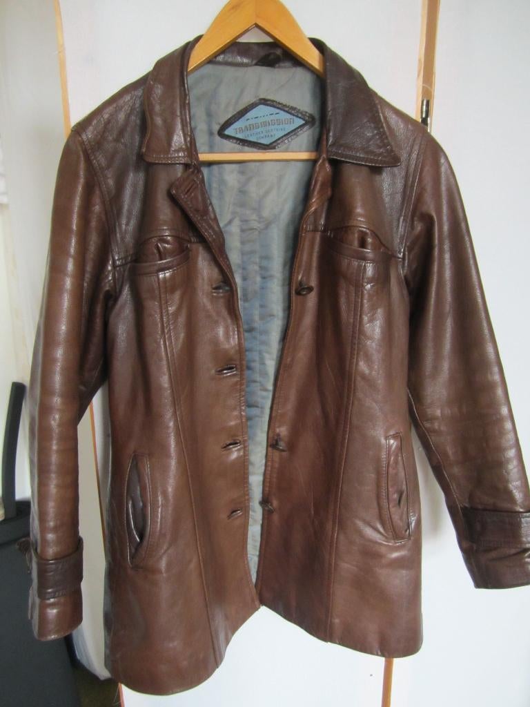 Bruin leren jas maat 40 mooie snit, Kleding | Dames, Jassen | Winter, Maat 38/40 (M), Bruin, Ophalen of Verzenden, Onbekend