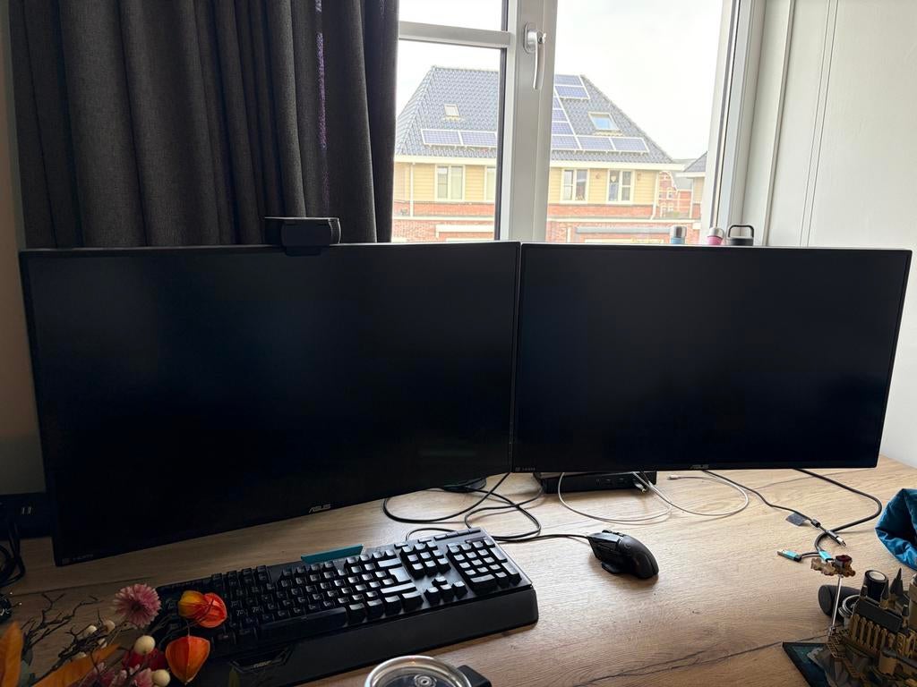 2x ASUS ROG Swift PG279QZ monitor met bureau beugel, Computers en Software, Gebruikt, IPS, Ophalen, Gaming