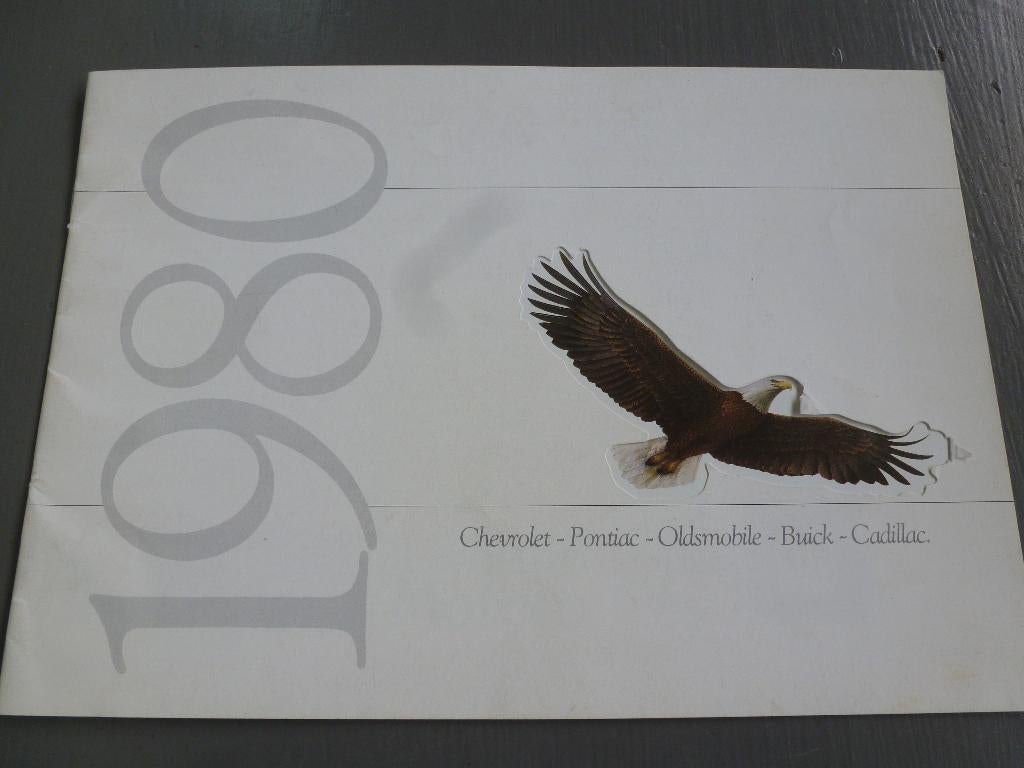 GM folder folder 1980 Buick Cadillac Chevrolet Pontiac Olds, Ophalen of Verzenden, Zo goed als nieuw, Chevrolet