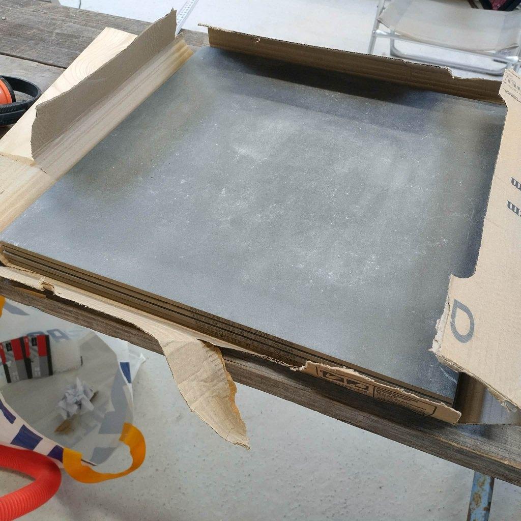 Vloertegels antraciet 45x45, Ophalen, 40 tot 60 cm, Nieuw, Minder dan 5 m²