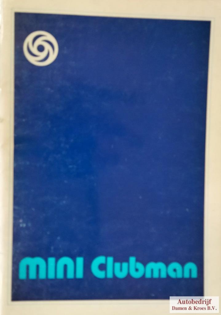 Handboek Mini Clubman instructieboekje, Ophalen of Verzenden