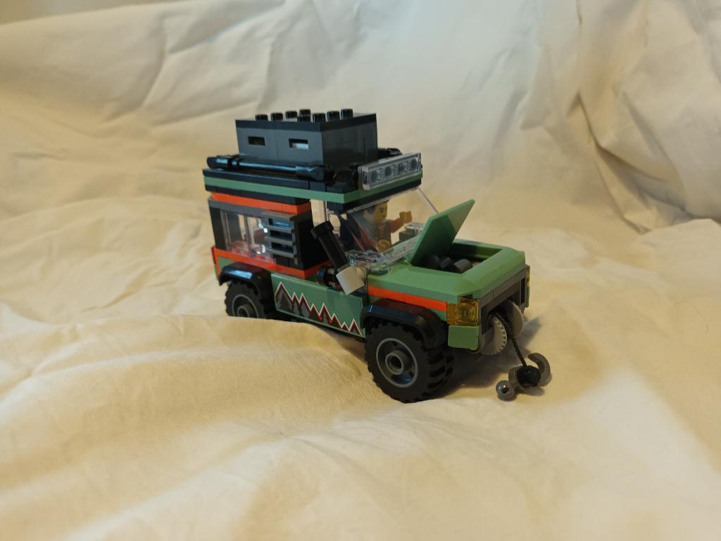 Legoset 4x4 terreinwagen voor in de bergen, Ophalen of Verzenden, Zo goed als nieuw, Complete set, Lego