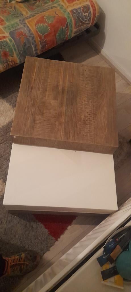 2 x Henders & Hazel salontafels, 50 tot 100 cm, Vierkant, Minder dan 50 cm, 50 tot 100 cm