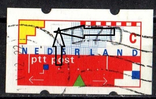 Nederland Plaatfout Klussendorf nr. 7PM7 gestempeld, Postzegels en Munten, Ophalen of Verzenden, Na 1940, Gestempeld