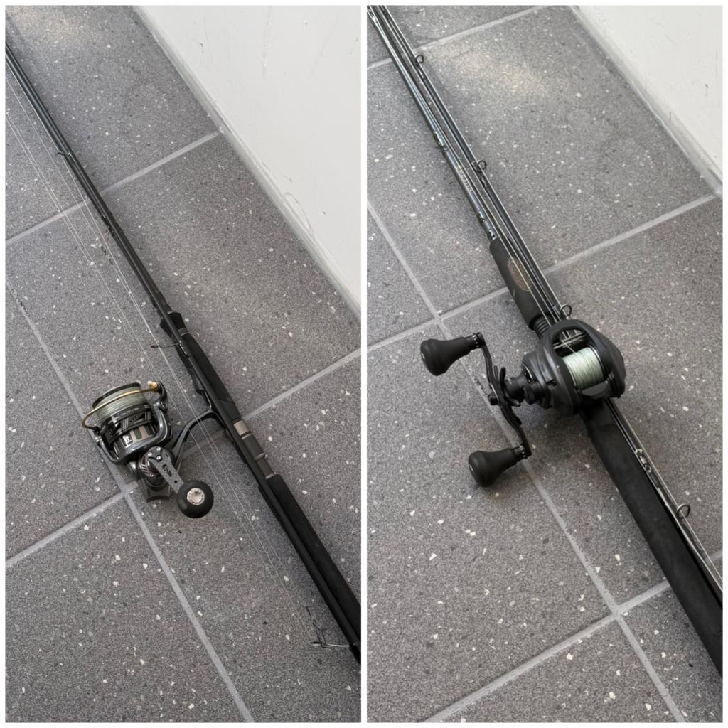 Abu Garcia & Westin hengel set - molen/reel + kunstaas etc, Ophalen, Zo goed als nieuw, Complete set