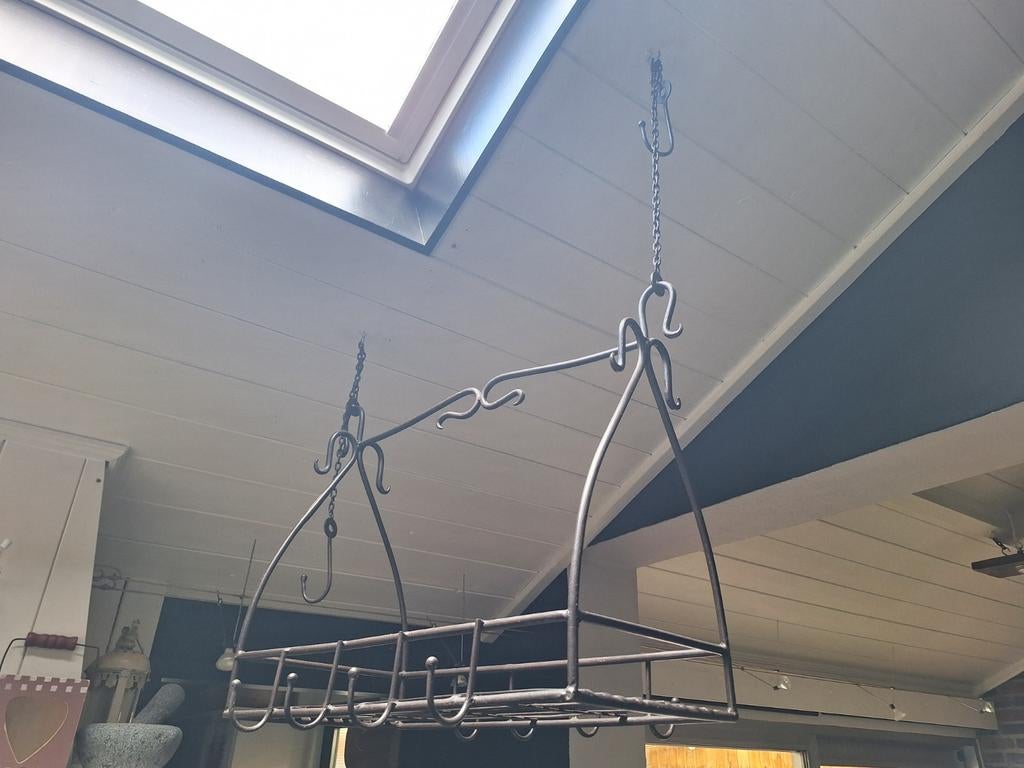 Wildhaak smeedijzer, pannenrek., Ophalen