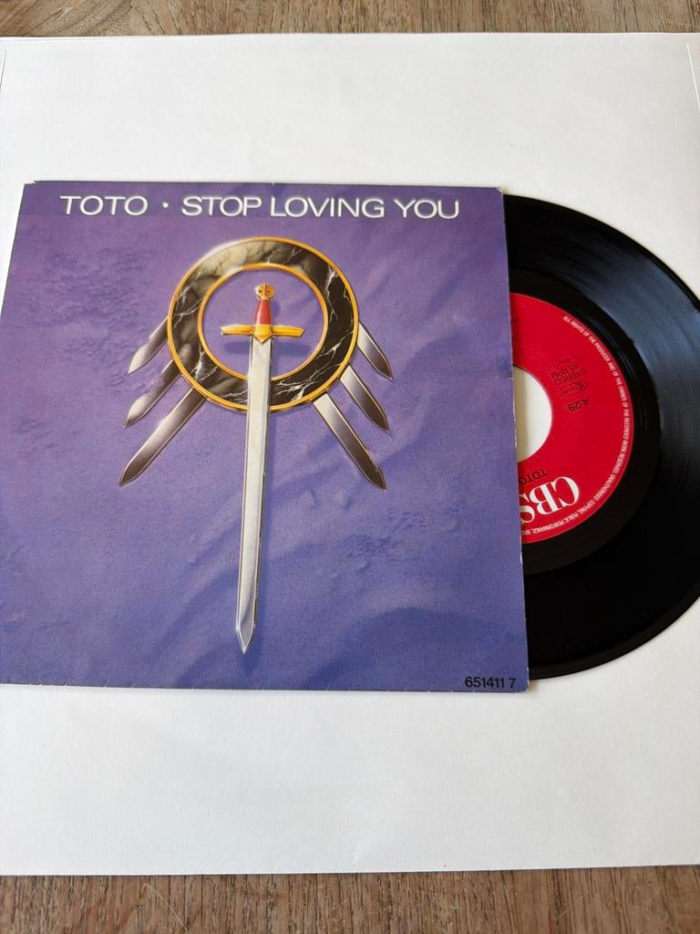 Toto - Stop Loving You vinyl single, Ophalen, Gebruikt, 7 inch, Single