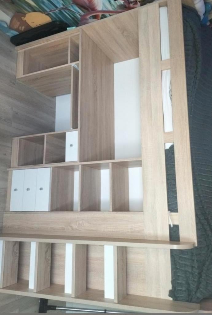 Hoogslaper met bureau en kledingkast, Ophalen of Verzenden, Gebruikt, Hoogslaper