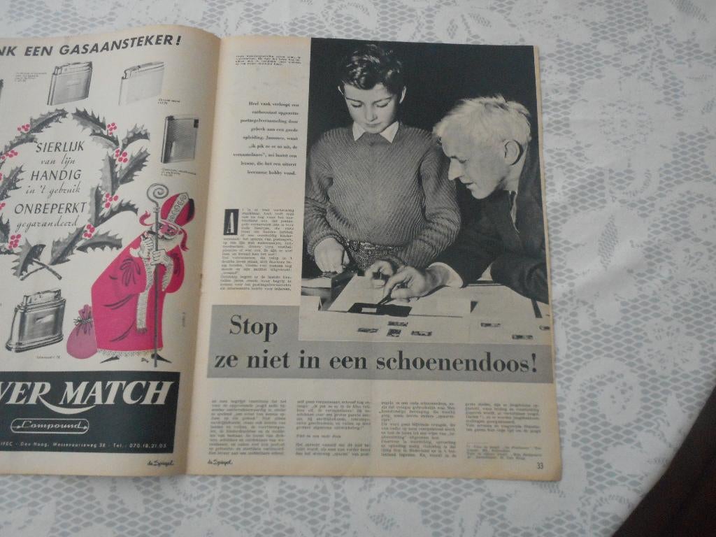 Filatelie. Postzegelverzameling. Schoenendoos. 1959., Verzamelen, Ophalen of Verzenden, 1940 tot 1960, Nederland, Knipsel(s)