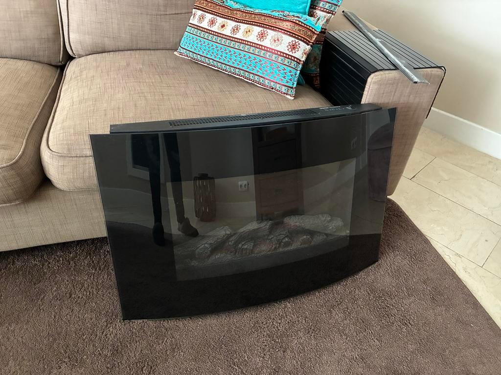 Sierhaard zwart, Ophalen, Gebruikt, Hangende haard, Elektrische haard