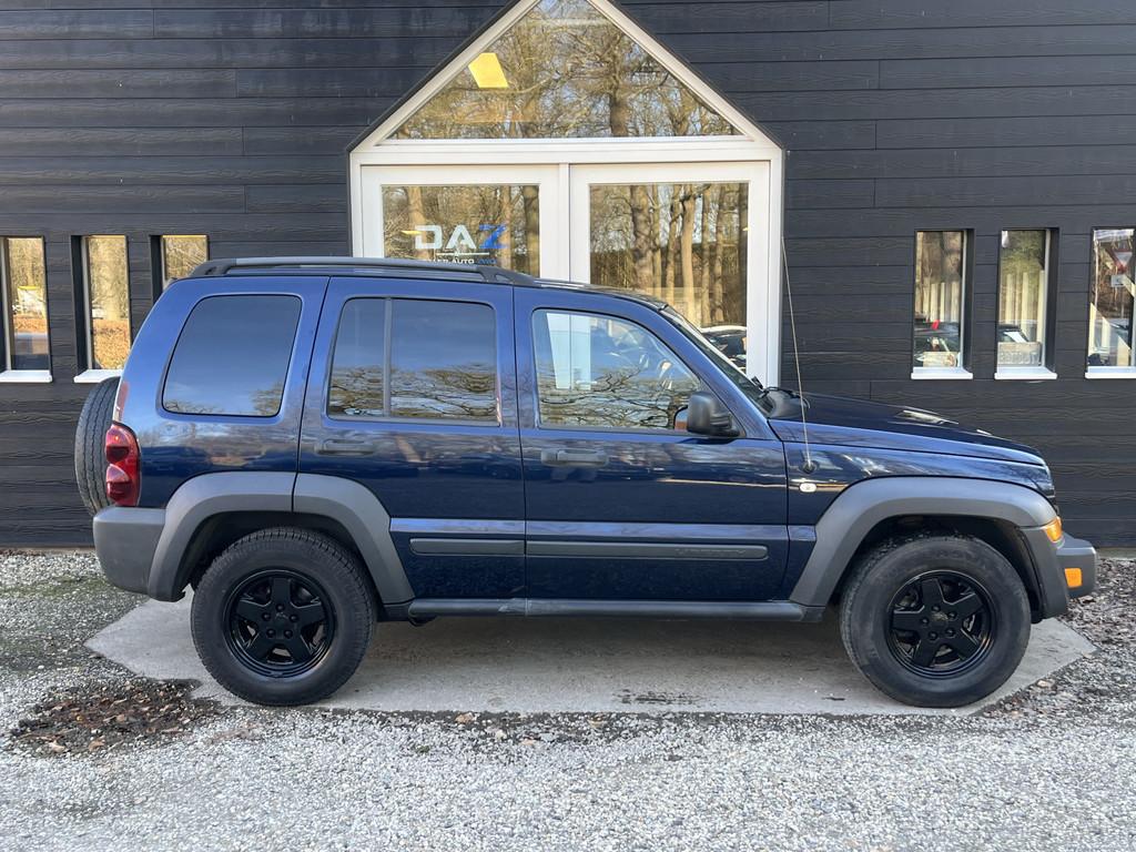 Jeep Cherokee 3.7i V6 Liberty 4x4/Aut/Airco/Audio/Leer/Young, Auto's, Jeep, Automaat, 3700 cc, Gebruikt, Zwart