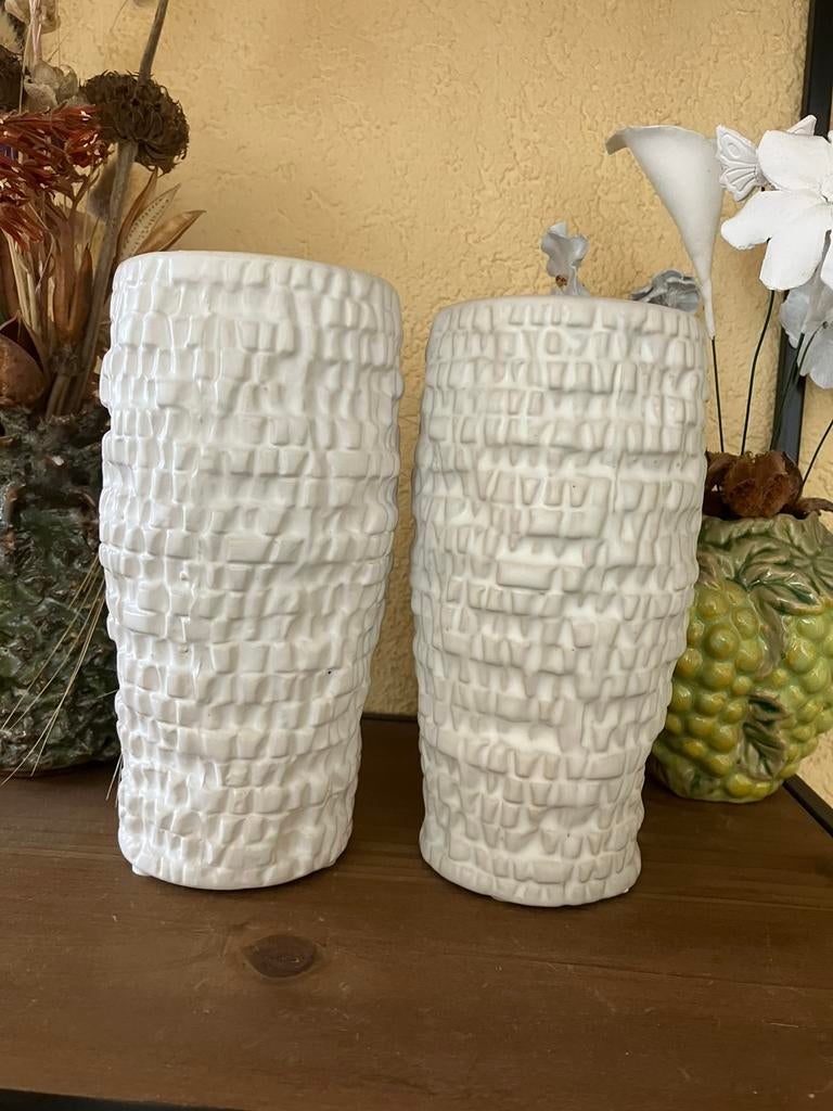 Des Pots vazen, Ophalen, Zo goed als nieuw, Wit, Aardewerk of Porselein