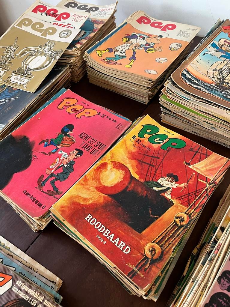 Pep stripweekbladen collectie (1967-1975) - Complete jaargan, Boeken, Meerdere stripboeken, Ophalen of Verzenden, Gelezen