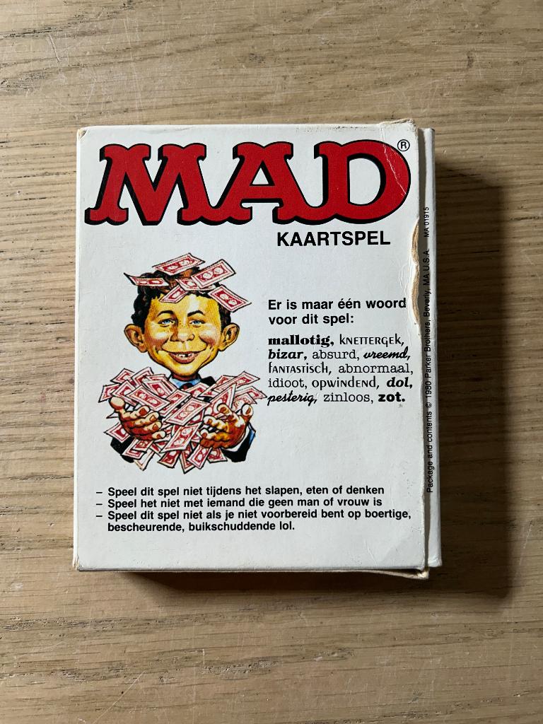 MAD Kaartspel, Hobby en Vrije tijd, Ophalen of Verzenden, Zo goed als nieuw