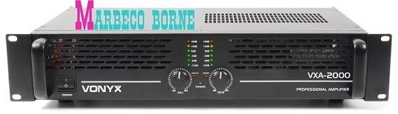 Versterker,amplifier SKY-2000 II PA Versterker 2x1000W, Vonyx, Nieuw, Info@marbeco.nl, Overige instrumenten