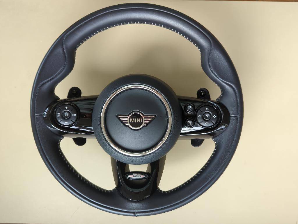 Compleet Mini JCW Stuurwiel met flippers F-serie met Airbag, Ophalen of Verzenden, Gebruikt, Mini
