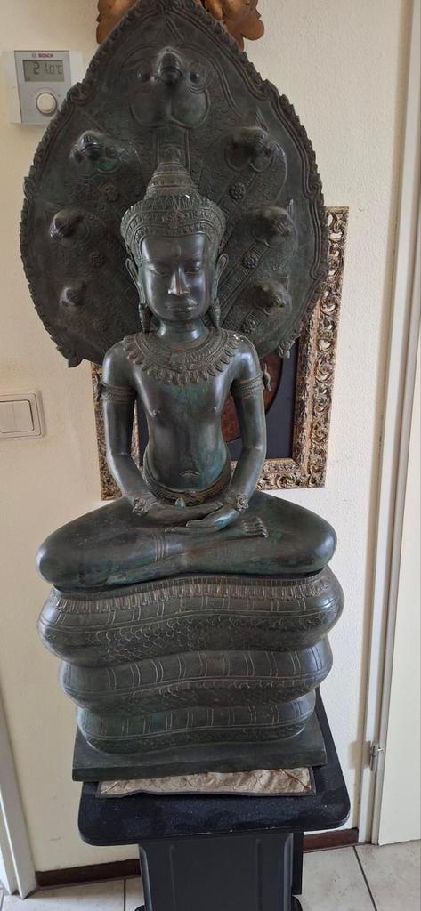 Bronzen nanga boeddha, Ophalen of Verzenden