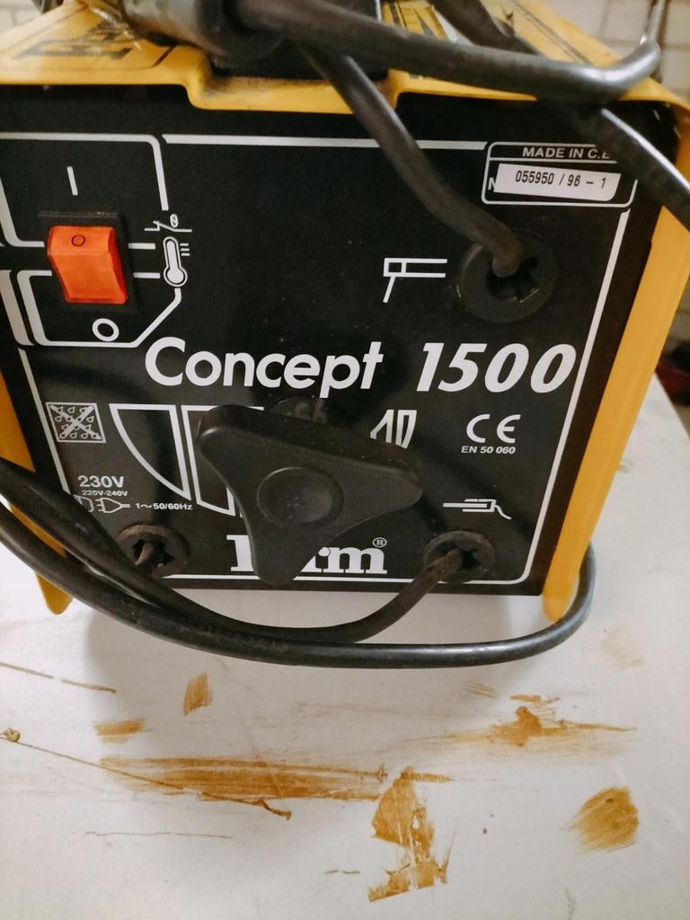 Lasmachine met kap - Concept 1500, Ophalen, Gebruikt, Minder dan 150 ampère, Overige typen