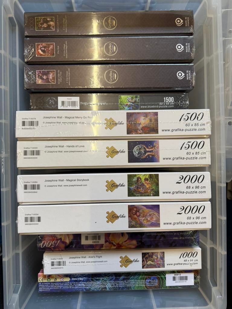 150 Legpuzzels Josephine Wall als partij of per stuk, Ophalen, 500 t/m 1500 stukjes, Nieuw, Legpuzzel